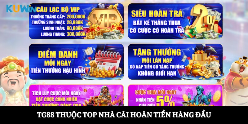 TG88 thuộc top nhà cái hoàn tiền hàng đầu