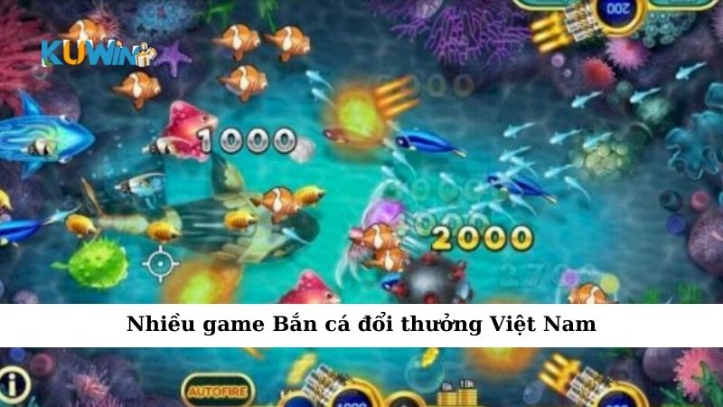 Nhiều game Bắn cá đổi thưởng Việt Nam